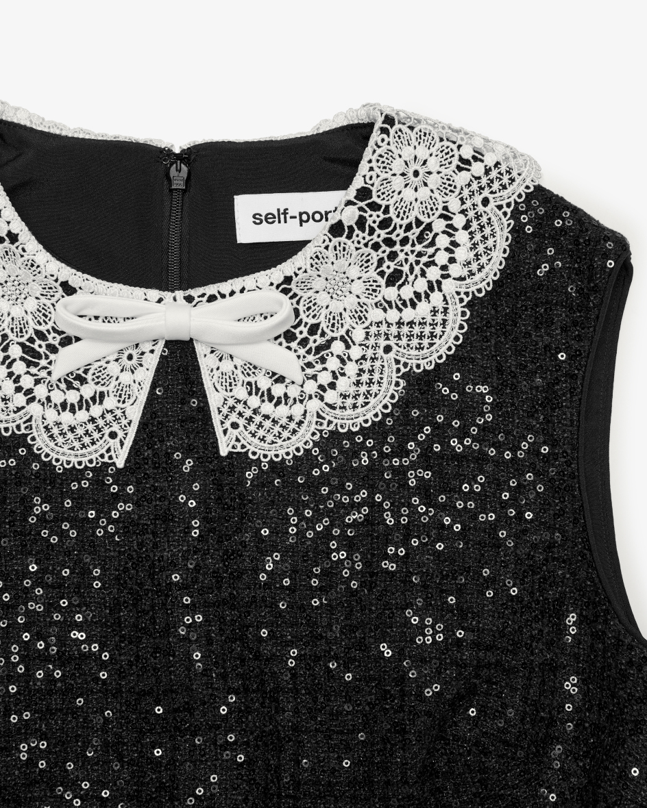 Bild 2 für Kleid mit Spitzenkragen 34