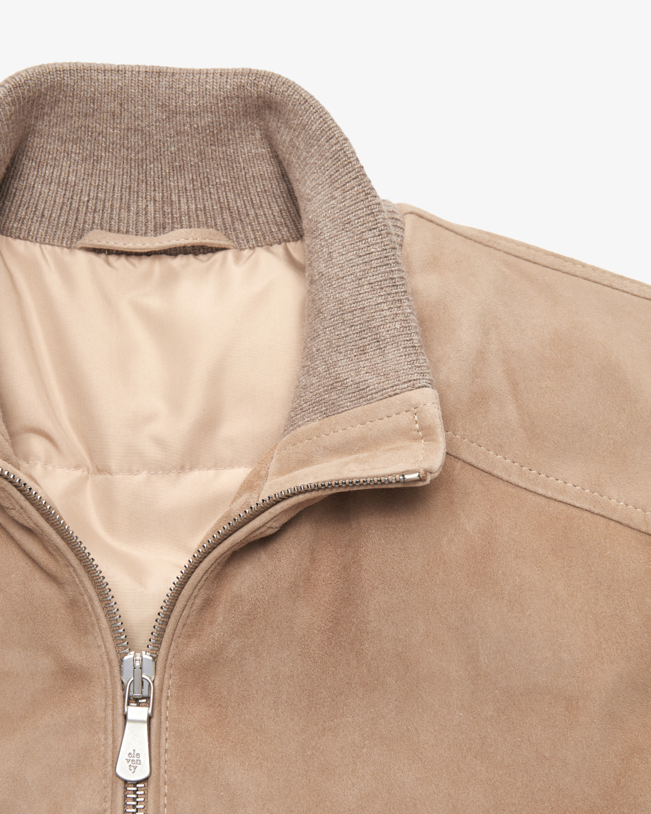 Bild 2 für Daunenblouson aus Leder 50