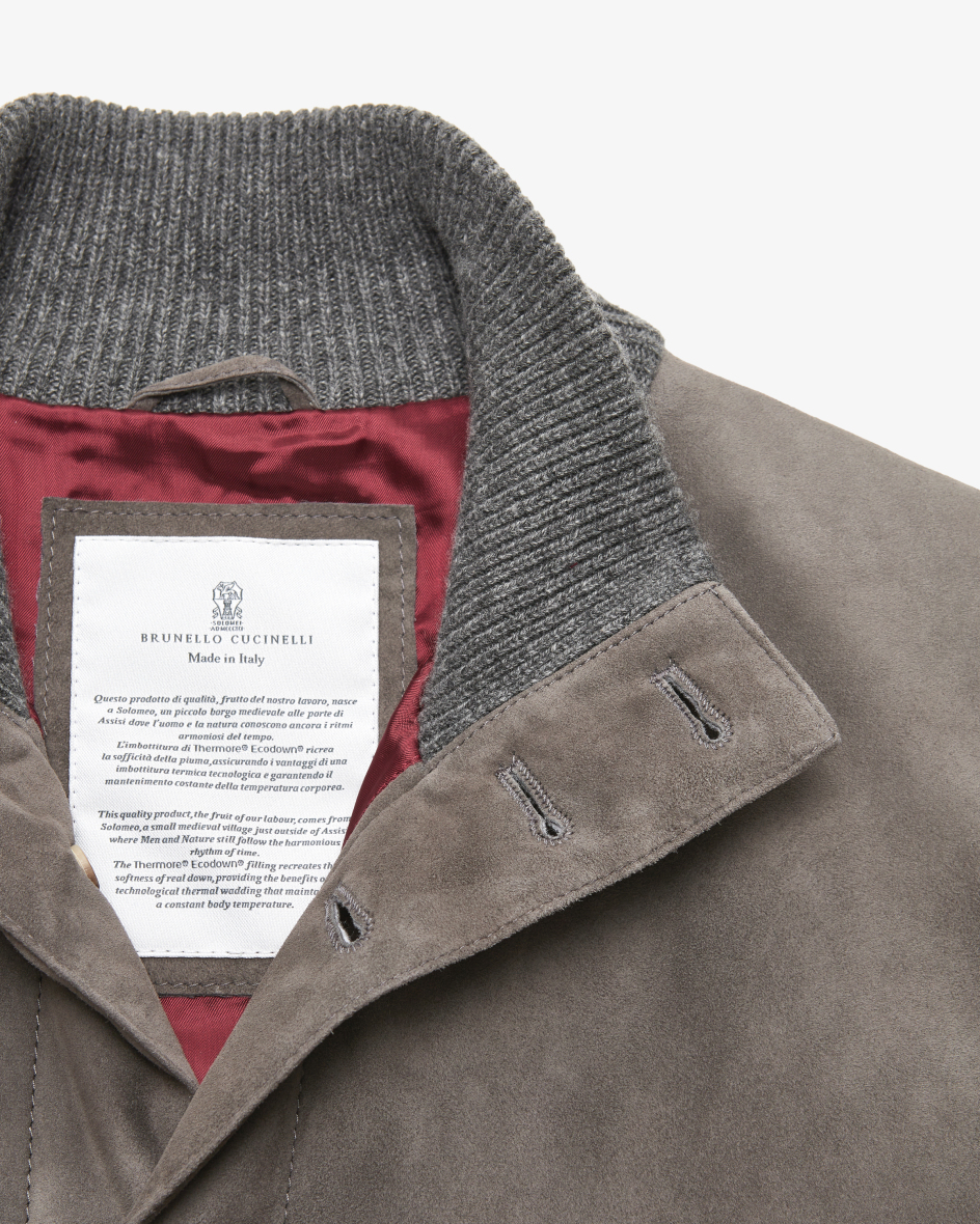Bild 2 für Hybrid-Blouson aus Leder und Cashmere M