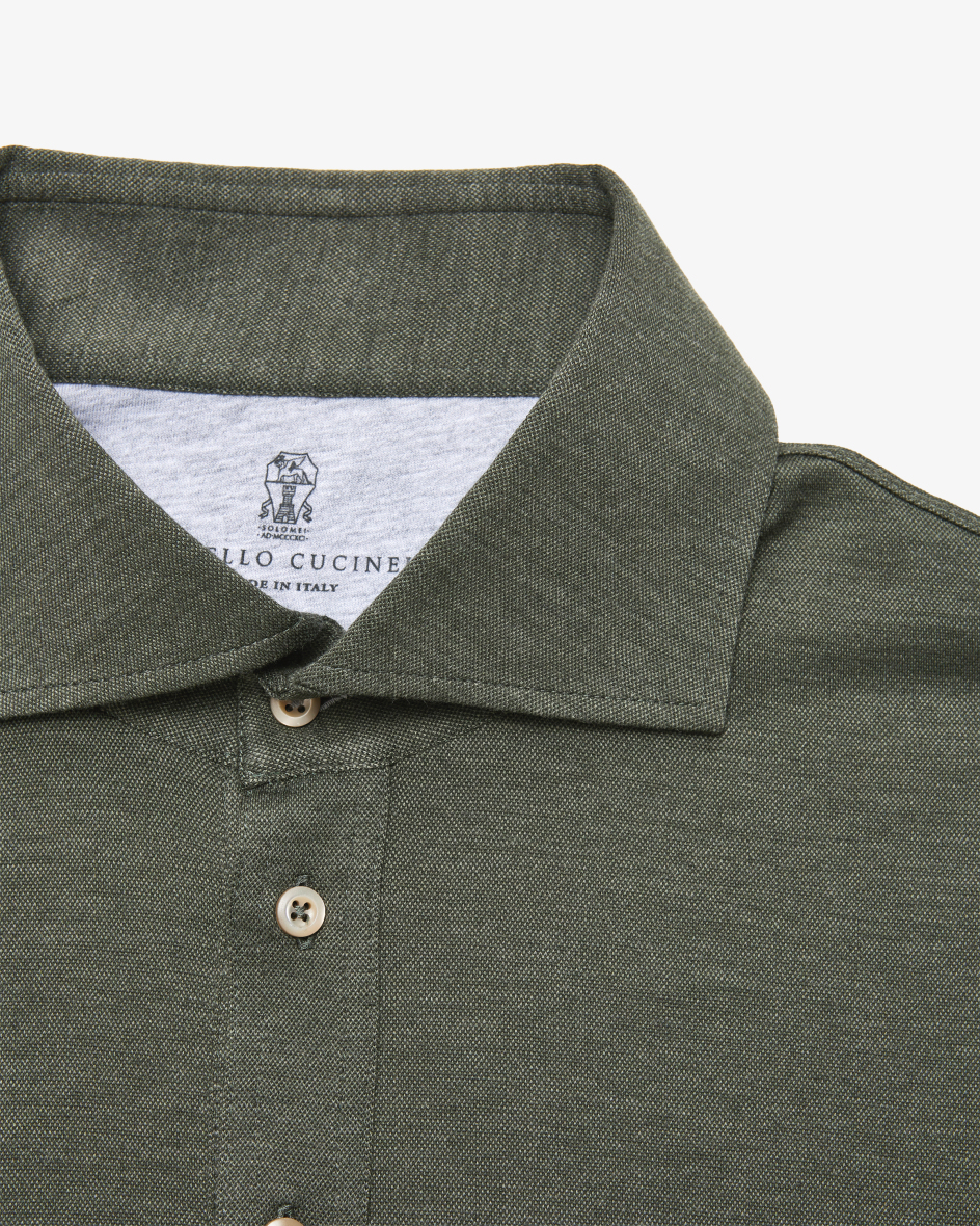 Image 2 for Polo shirt in a wool-silk blend M