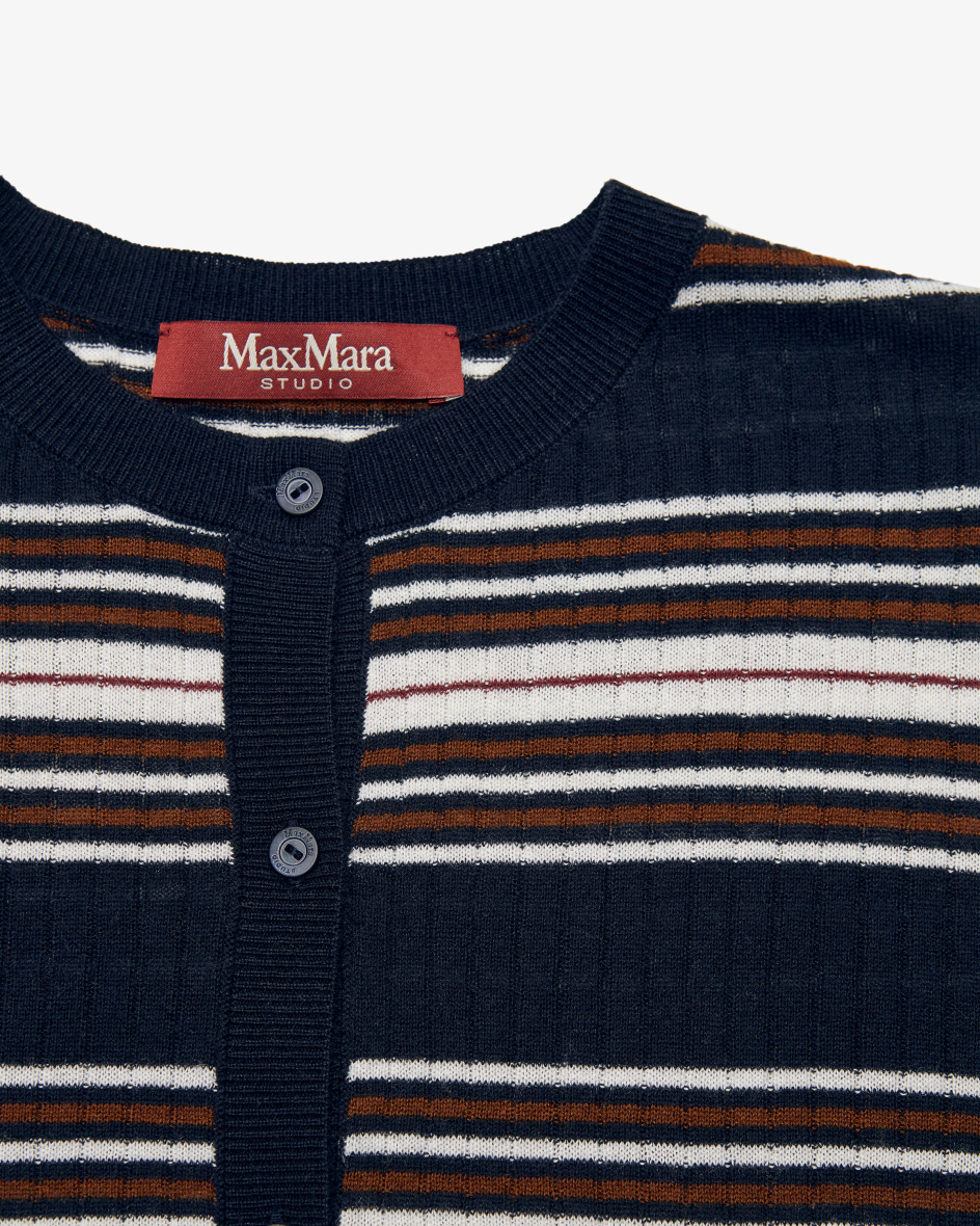 Image 2 for Piombo cardigan in silk and wool L
