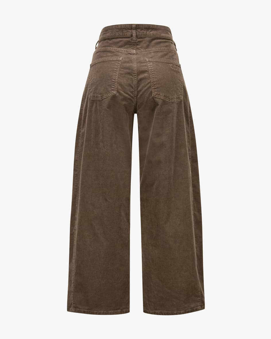 Image 2 for Oria 7/8-length cotton corduroy trousers 36