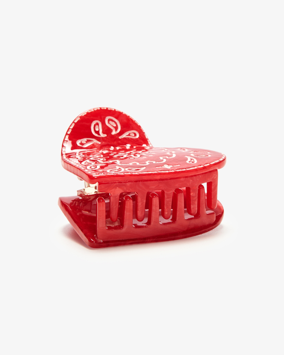 Image 2 for Mini Paisley Heart Hair Clip  One size fits all