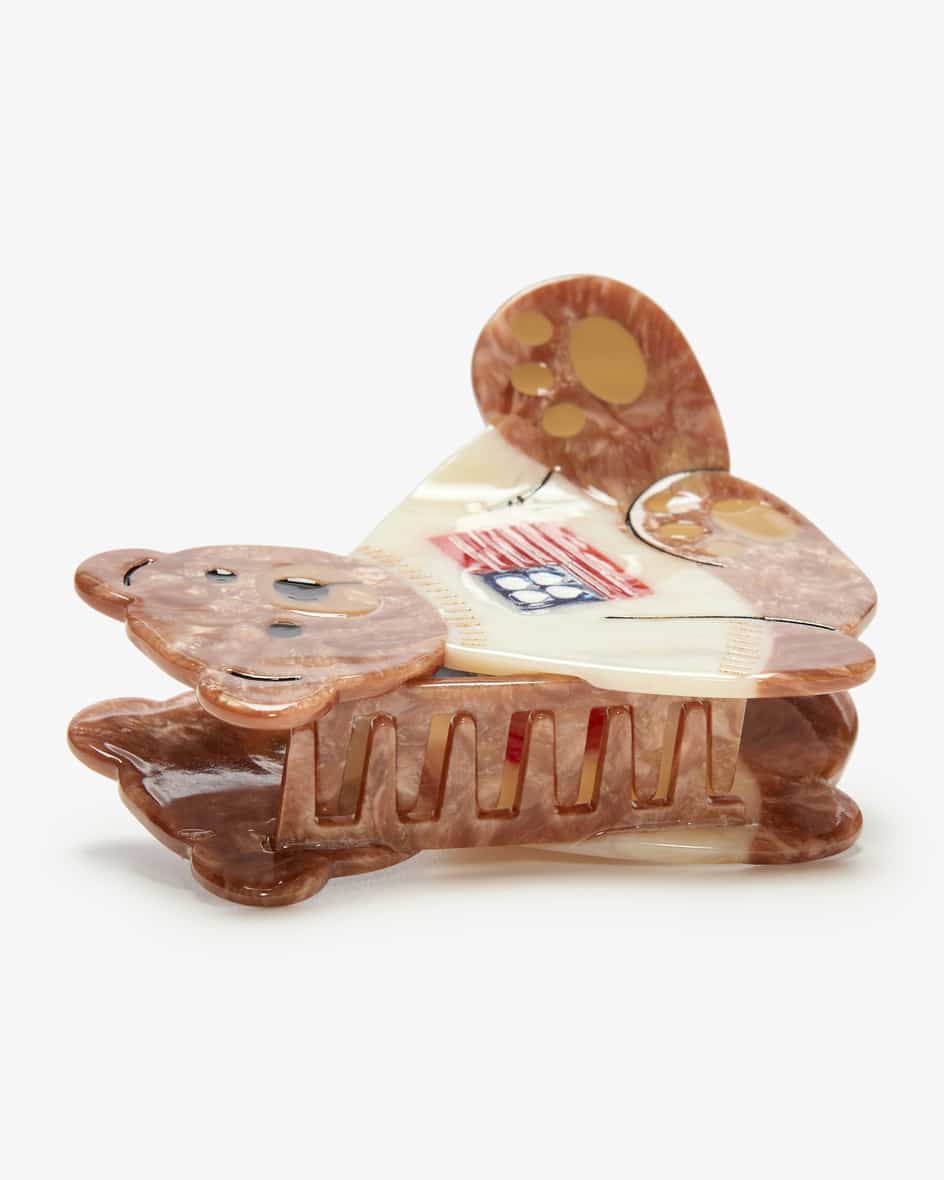 Image 2 for Americana Teddy Bear Hair Clip  One size fits all