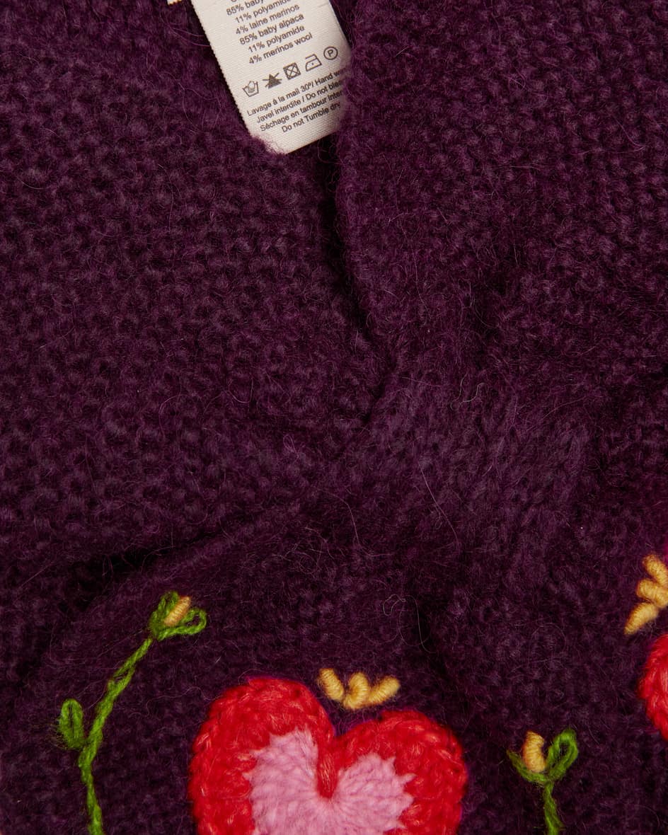 Bild 2 für Stricktuch Collar Heart aus Alpakawoll-Mix Unisize