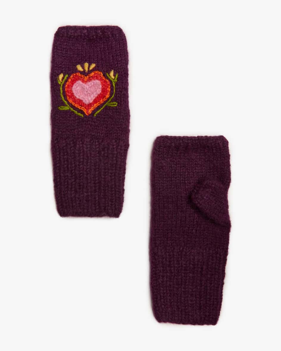 Bild 2 für Fingerlose Handschuhe aus Alpakawoll-Mix Unisize