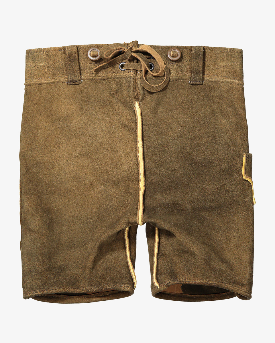 Bild 2 für Loisachtal Lederhose kurz aus Ziegenleder 128