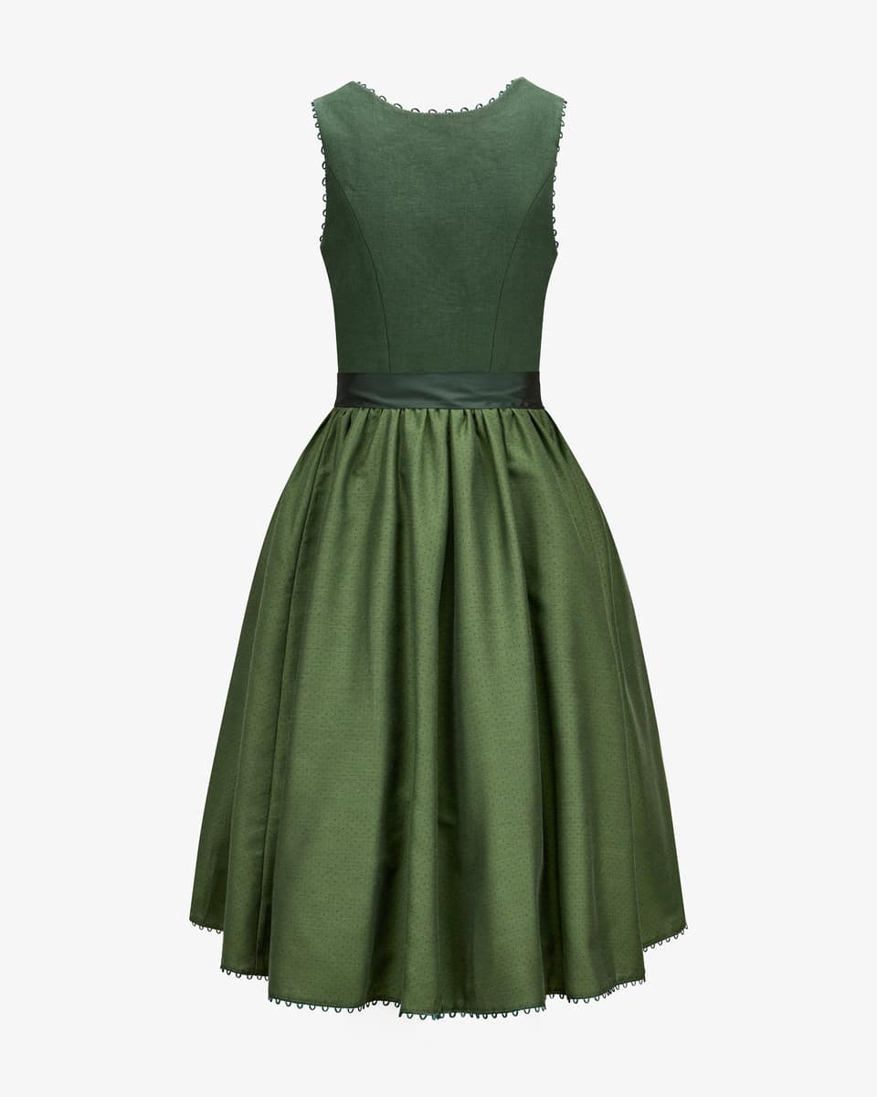 Image 2 for Munich midi dirndl with silk apron 38