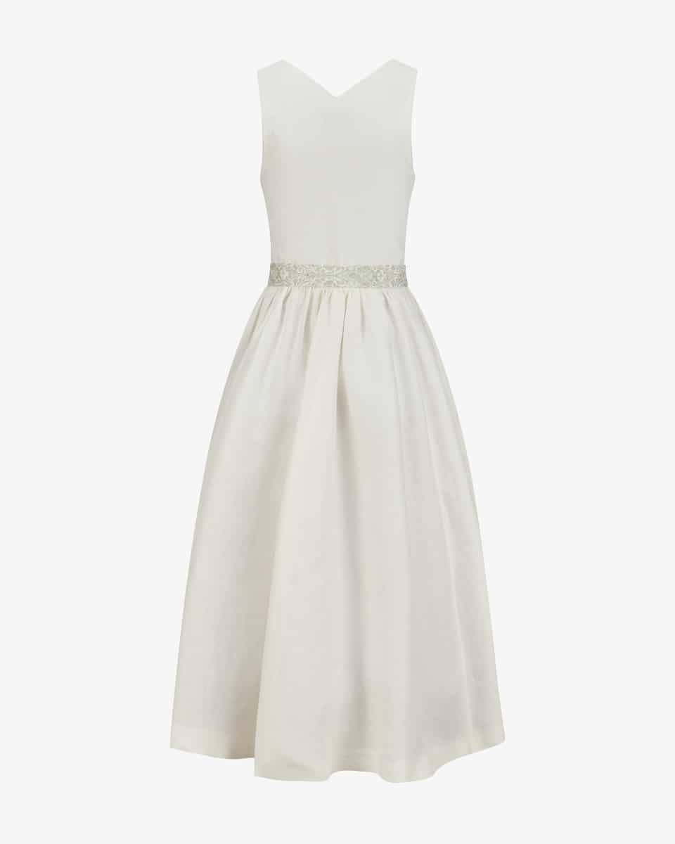 Bild 2 für Leinendirndl lang mit Leinenschürze 36