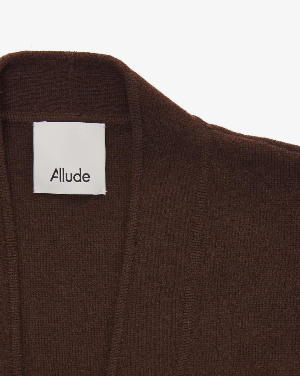 Image 2 for Knitted vest made from virgin wool and cashmere S