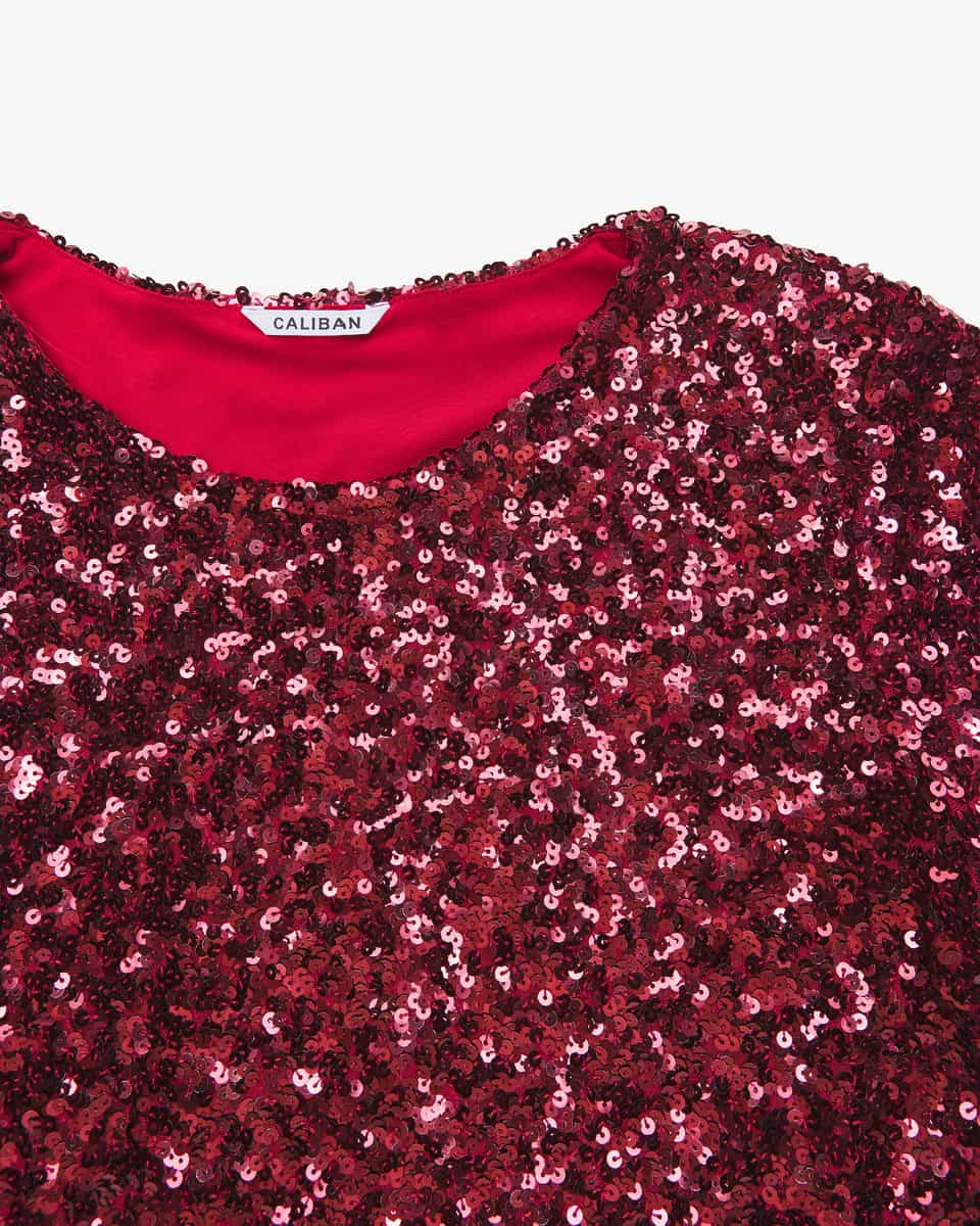 Bild 2 für Pailletten-Blusenshirt  34