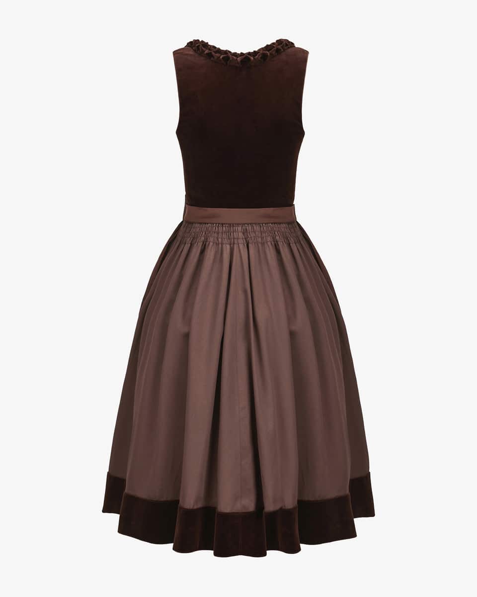 Image 2 for Gaia midi dirndl with silk apron  38