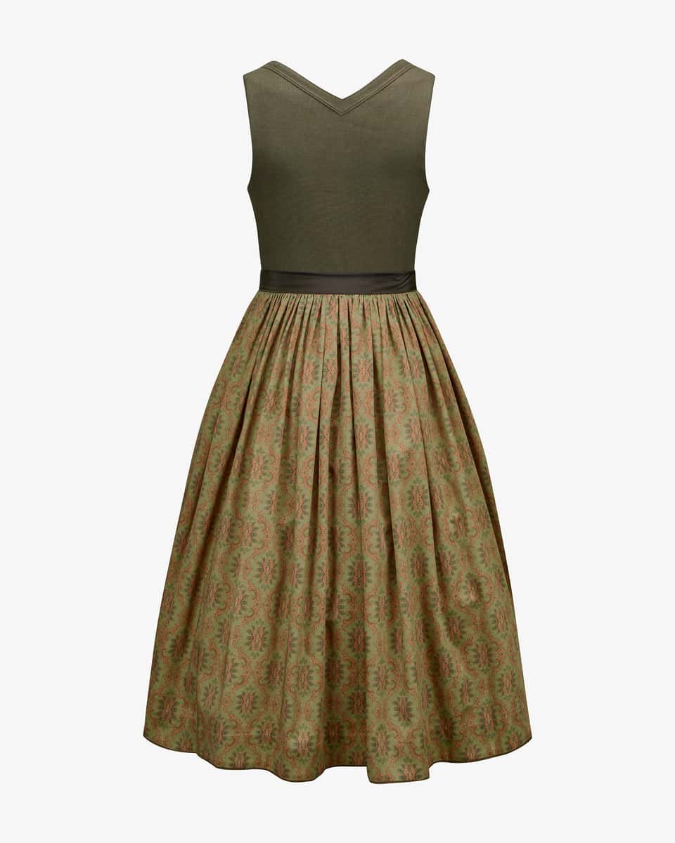 Bild 2 für Lyana Midi-Leinendirndl mit Bessy Seidenschürze  42