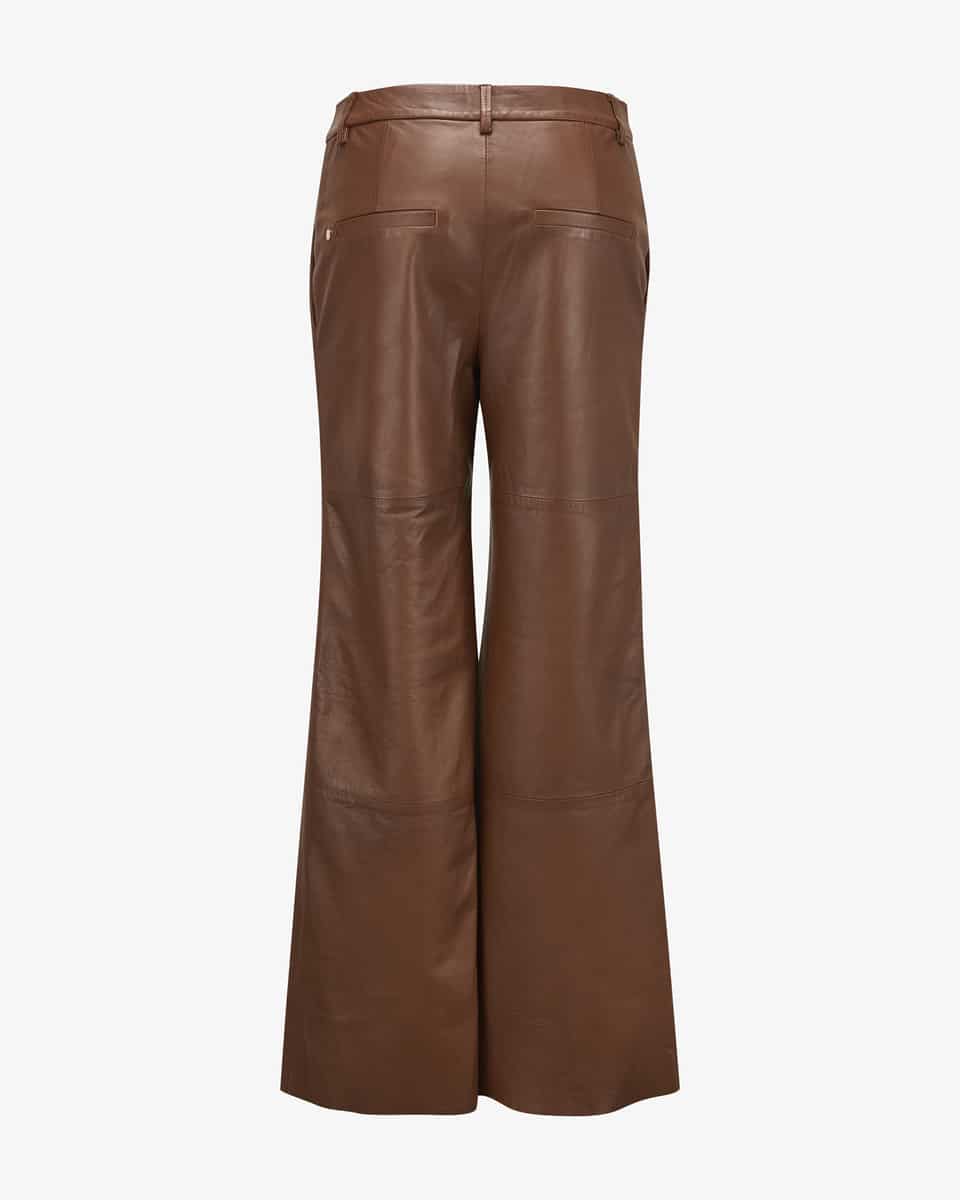 Image 2 for Warri Wide Fit High Waist Leather Pants  44