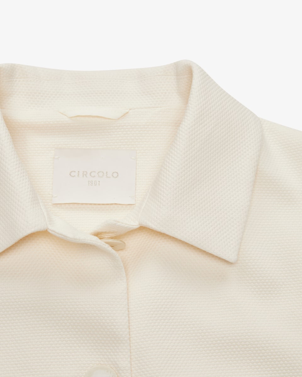 Bild 2 für Strickblazer Caban Oxford aus Baumwolle 40