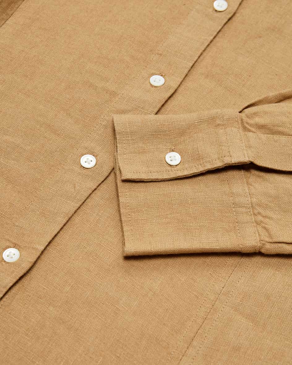 Bild 3 für Wickel-Hemdblusenkleid aus Leinen 42