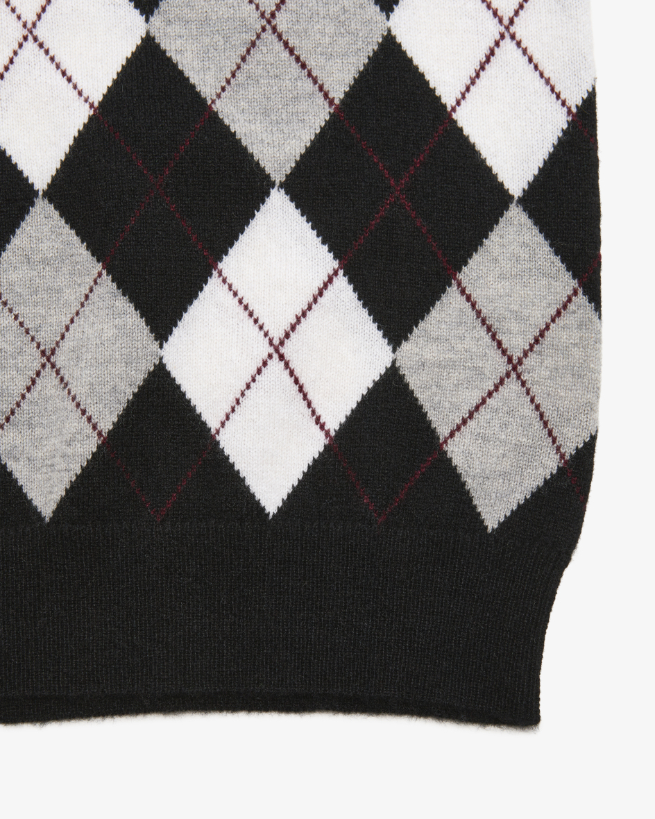 Bild 3 für Pullunder Anwen Argyle aus Cashmere  M-L