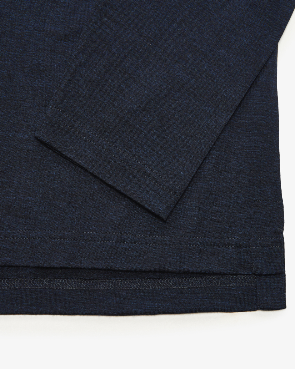 Image 3 for Luca long sleeve polo made from merino wool XL