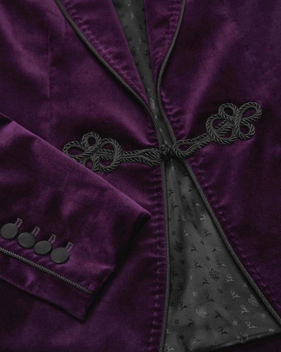 Image 3 for Cotton velvet tuxedo jacket 48