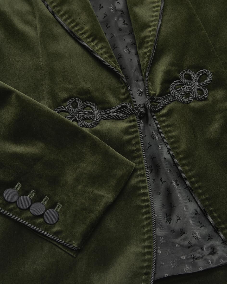 Image 3 for Cotton velvet tuxedo jacket 52