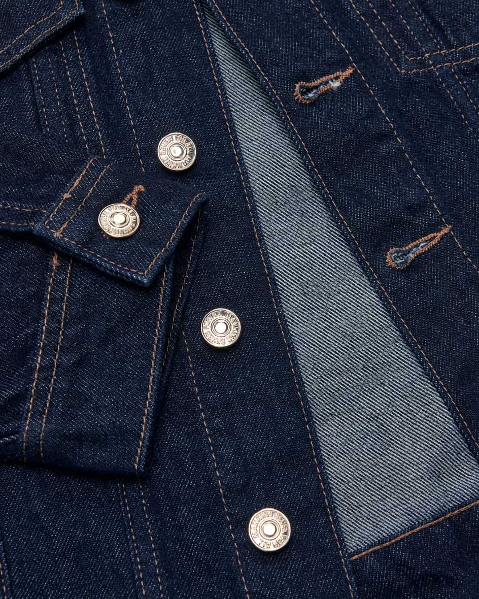 Image 3 for Denim jacket with puff sleeves  XS