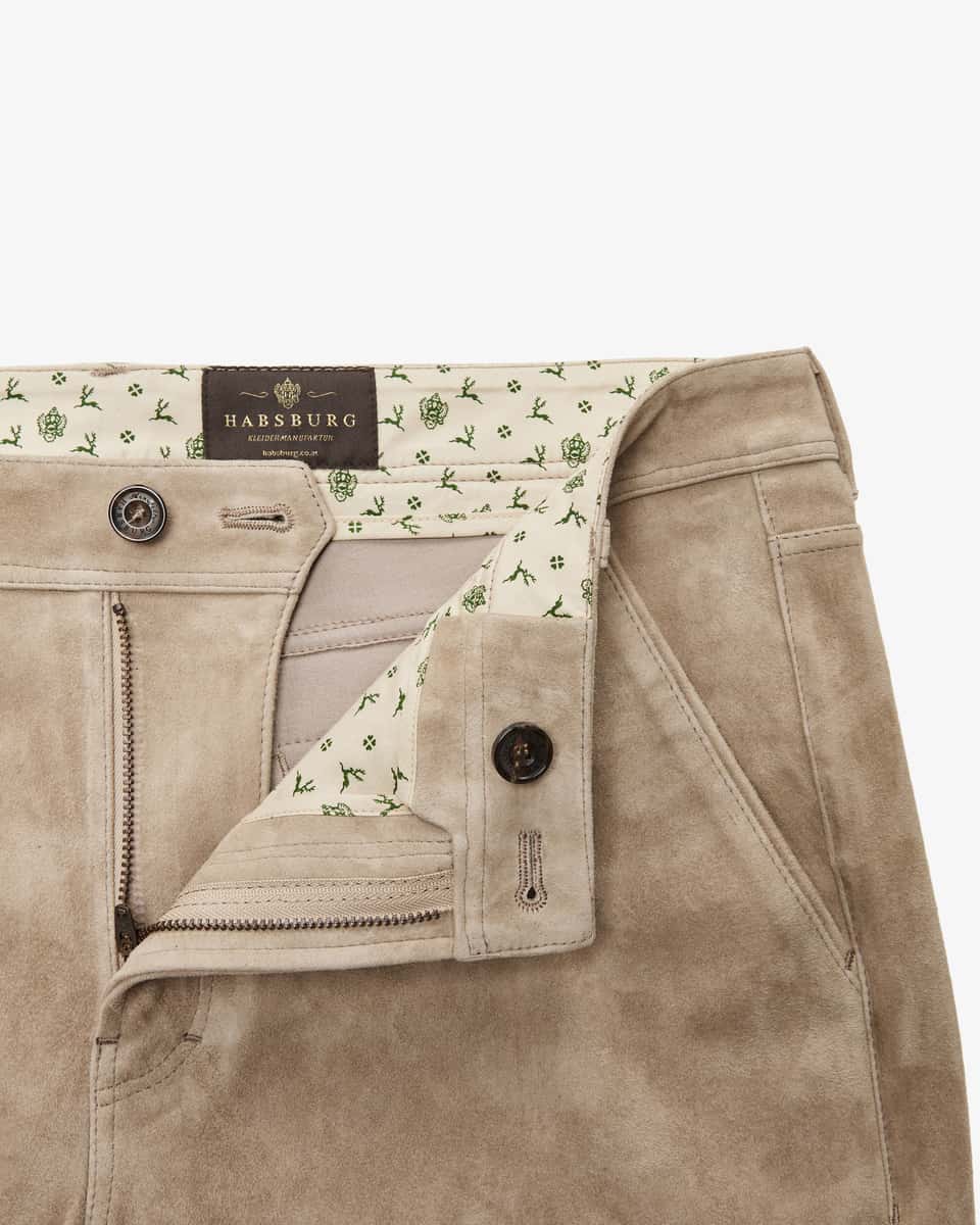 Image 3 for Ludwig lederhosen made from lamb leather 48