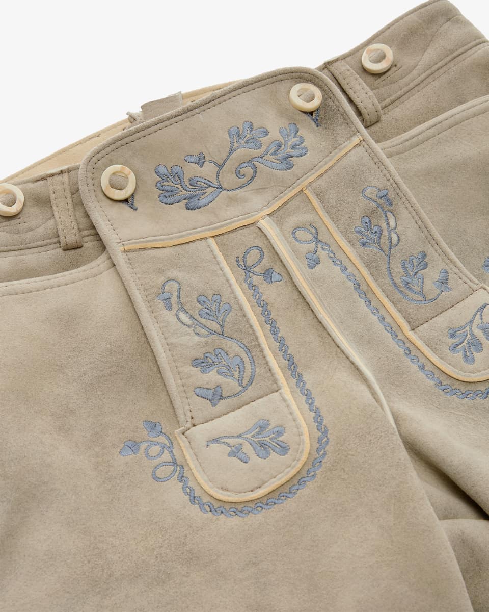 Bild 3 für Wiesnlederhose kurz aus Ziegenleder 26