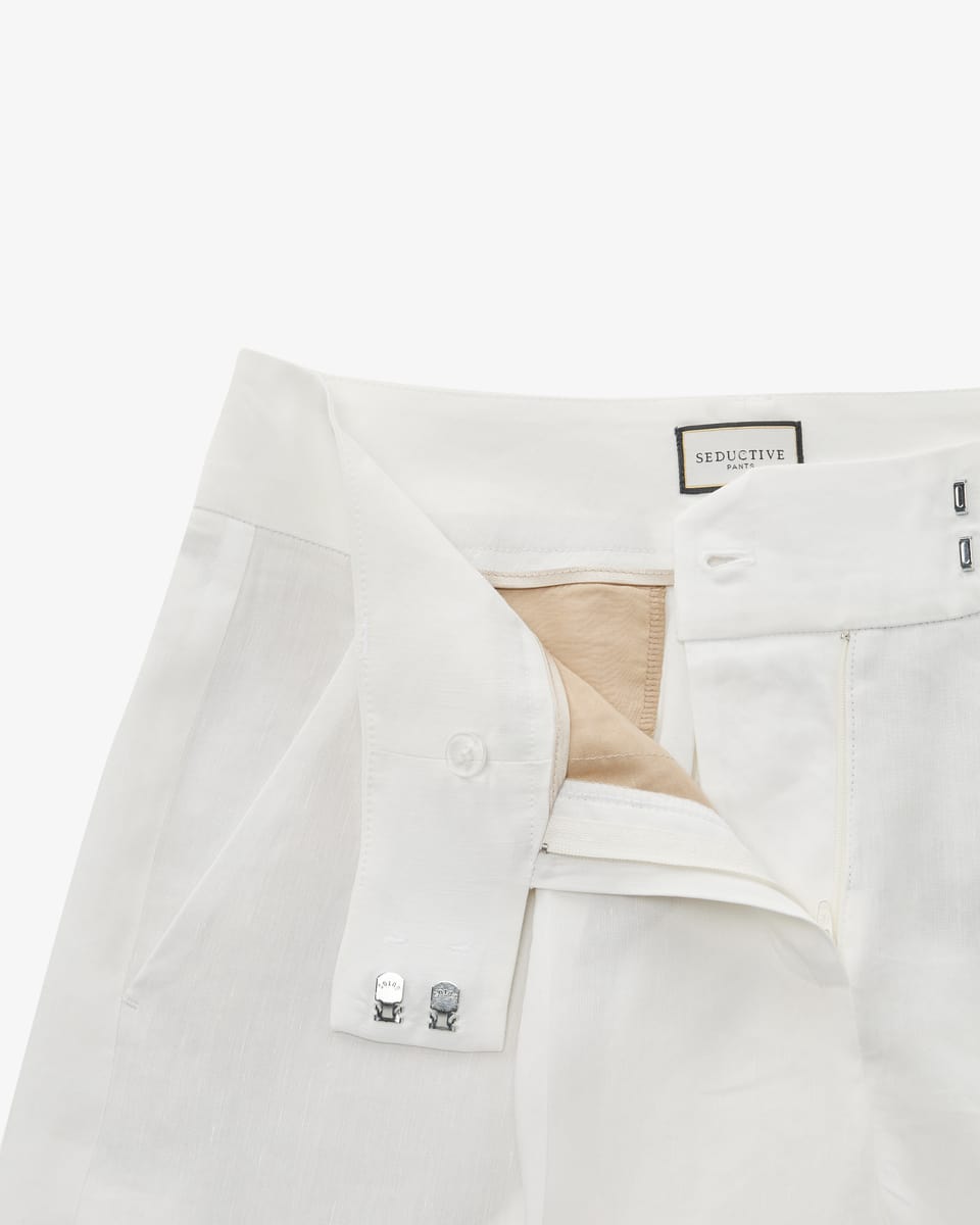 Bild 3 für Chrissy Hose aus Leinen-Mix 40