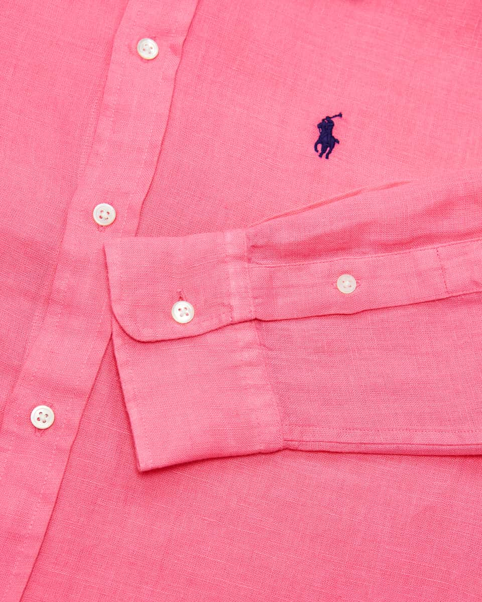 Image 3 for Classic fit linen shirt blouse  S