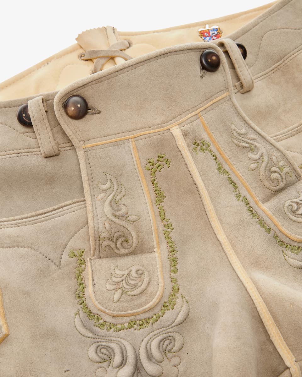 Bild 3 für Almkogel Lederhose aus Hirschleder 54