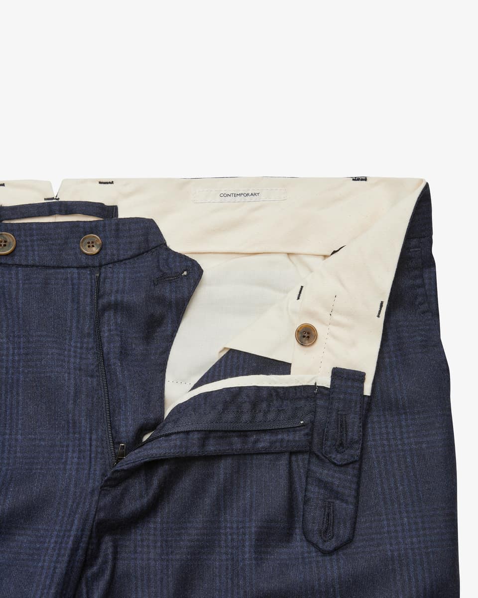 Image 3 for Contemporary fit trousers in virgin wool and cashmere 56