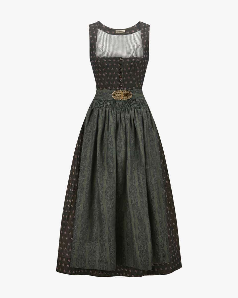 Bild 3 für Monika Dirndl lang mit Leinen-Schürze  44