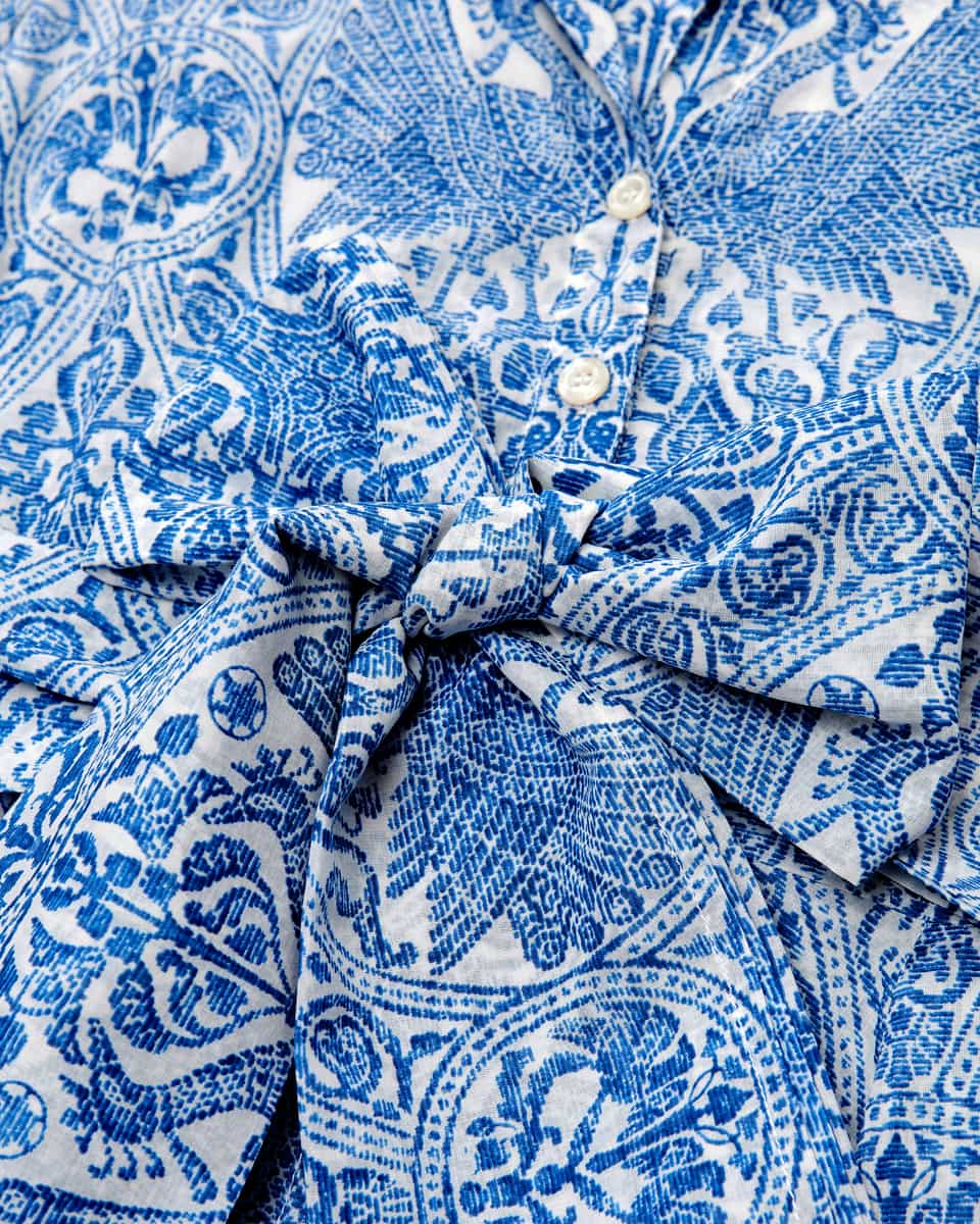 Image 3 for Shirt dress Aster Peacock Toile White  L