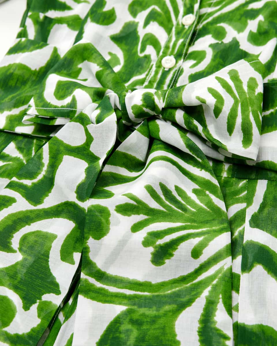 Image 3 for Audrey Maiolica Blue Tile shirt dress  XXXL