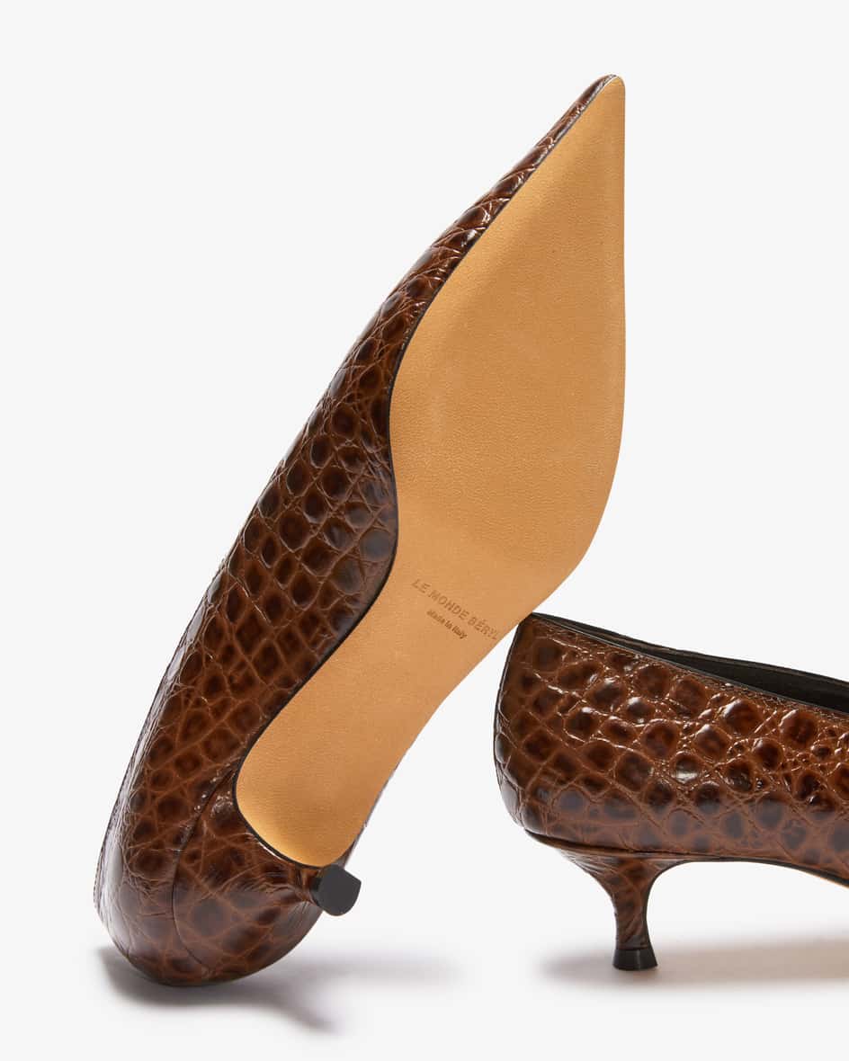 Image 4 for Kitten-heel pumps, babouche  40