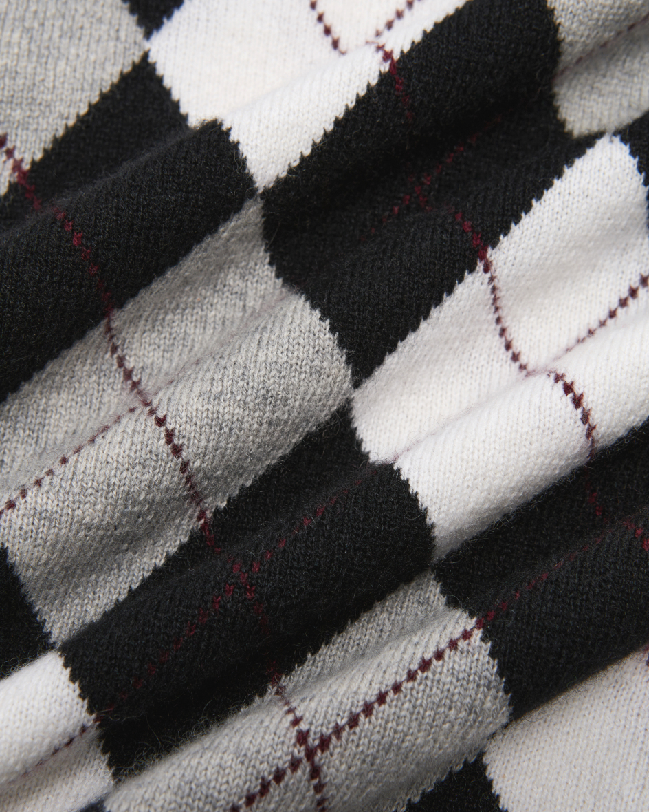 Bild 4 für Pullunder Anwen Argyle aus Cashmere  M-L