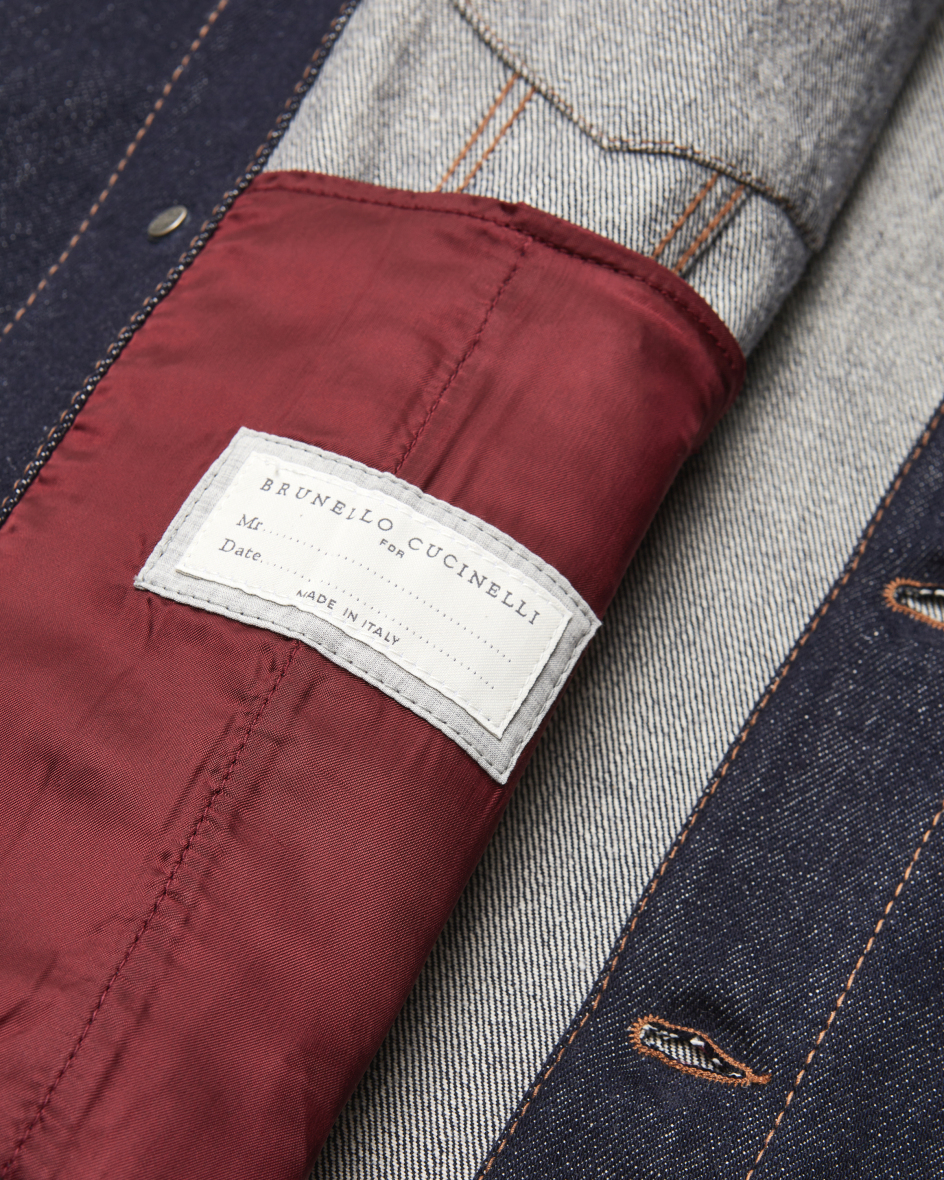Bild 4 für Jeansjacke mit Leder 56