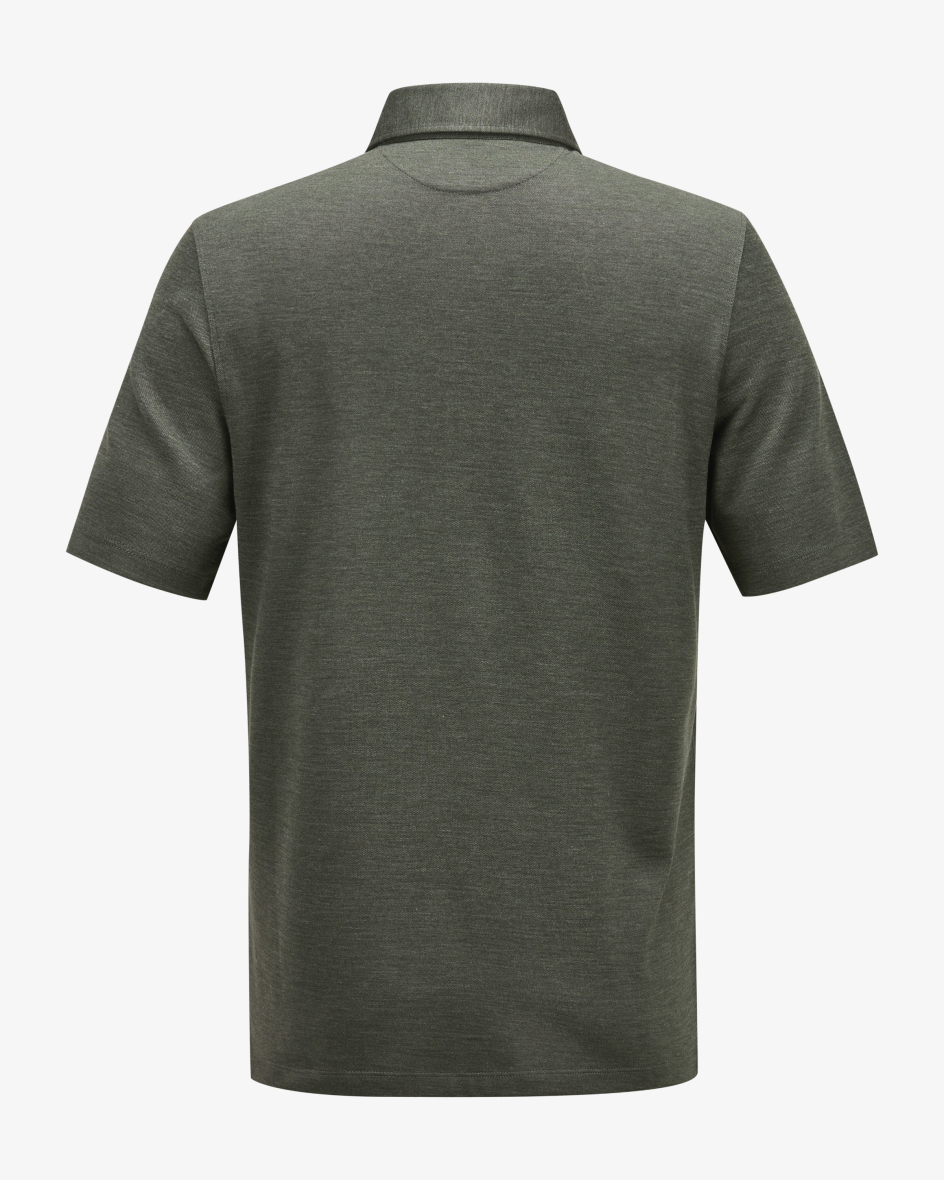 Image 4 for Polo shirt in a wool-silk blend M