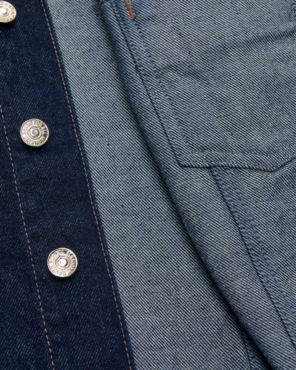 Image 4 for Denim jacket with puff sleeves  XS