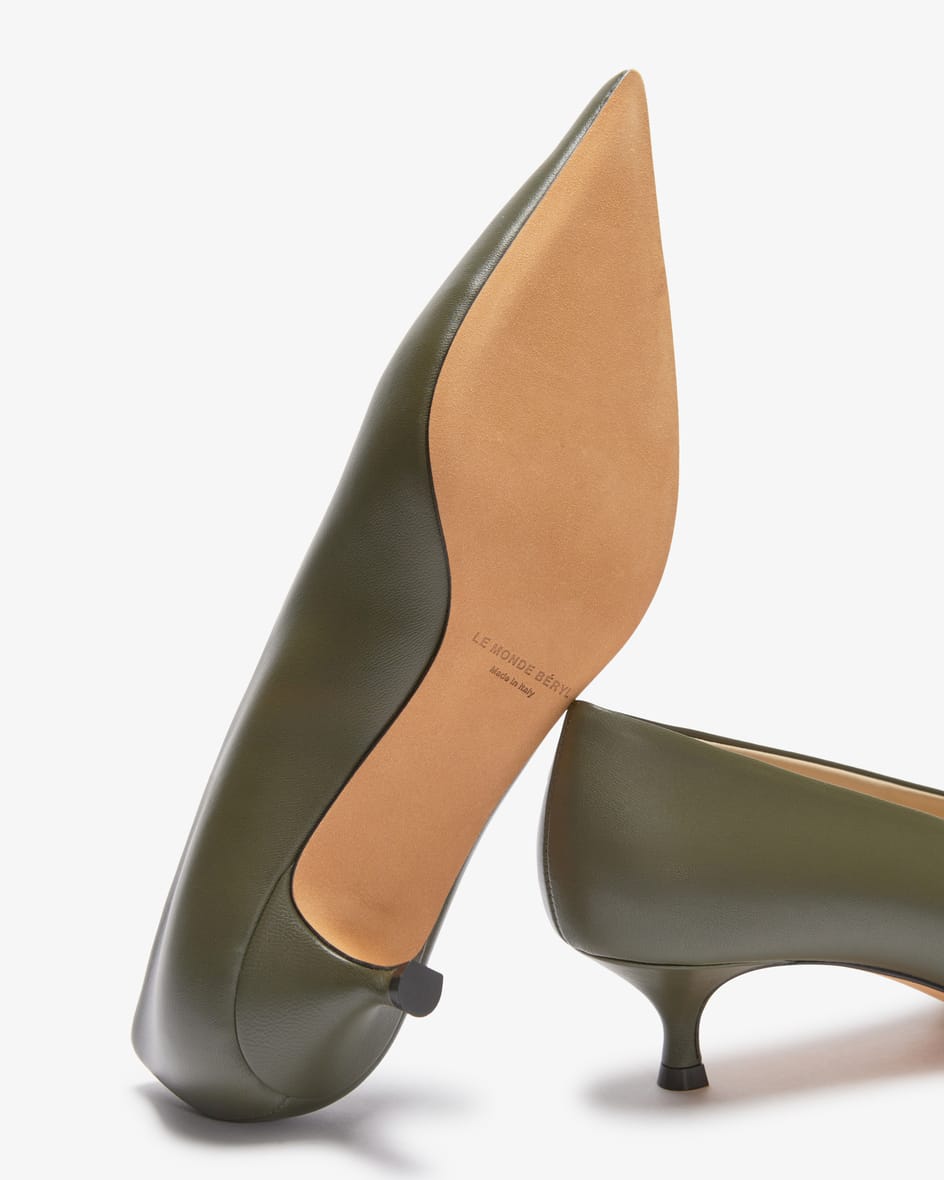 Image 4 for Kitten-heel pumps, babouche  40