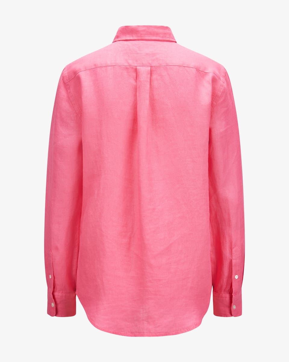 Image 4 for Classic fit linen shirt blouse  S