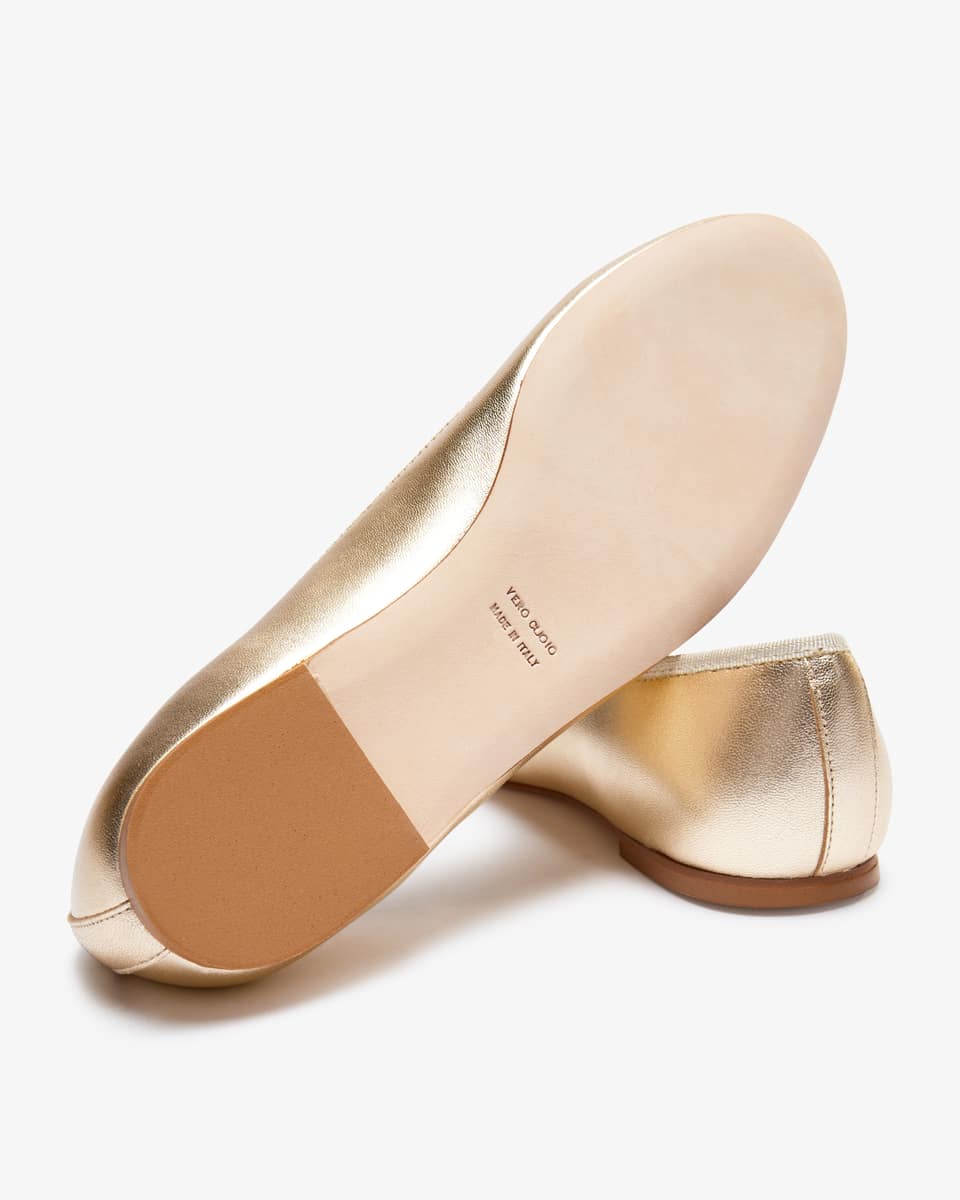 Bild 4 für Pirlo Metallic Ballerinas  38