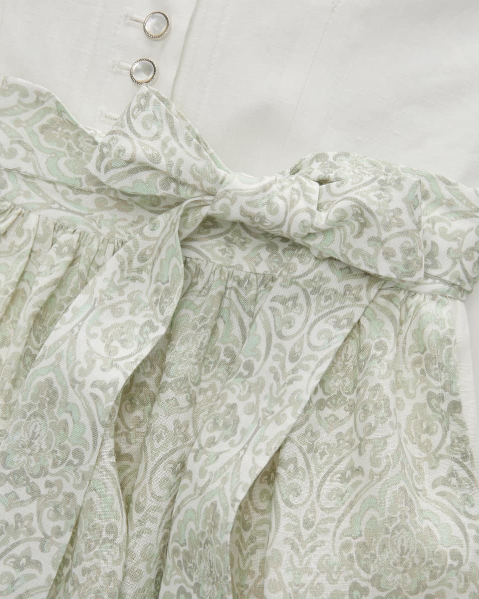 Bild 4 für Leinendirndl lang mit Leinenschürze 36