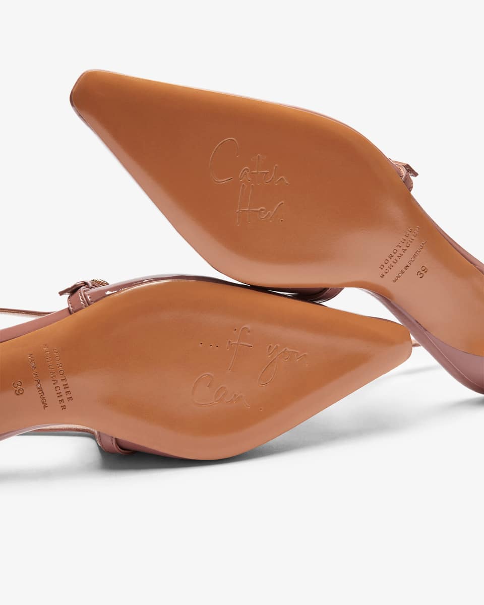 Image 4 for Glossy slingback pumps 39