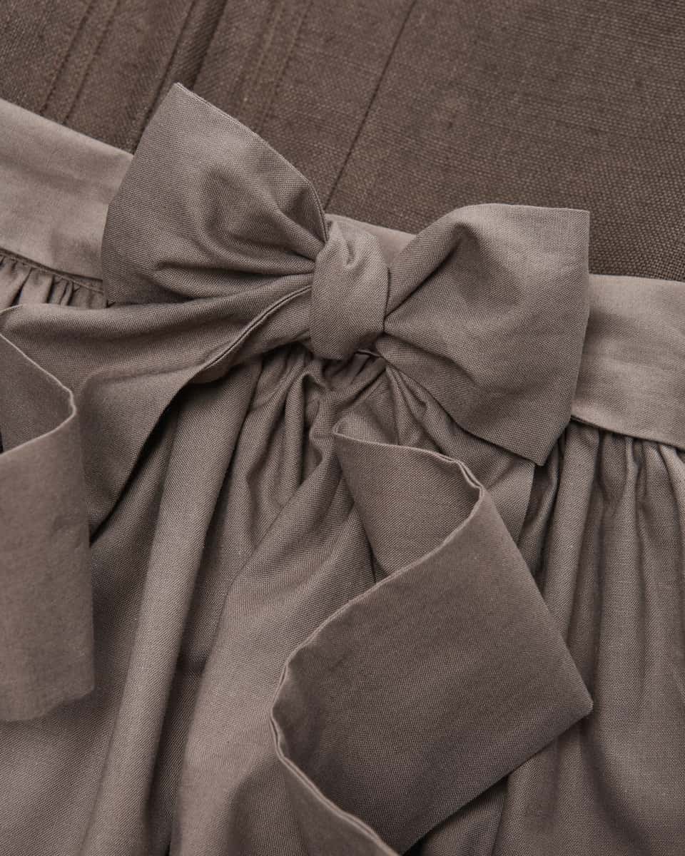 Image 4 for Bodensee Viky linen dirndl long with apron  40