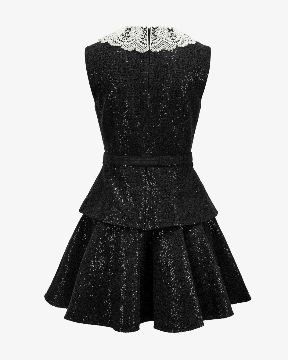 Bild 5 für Kleid mit Spitzenkragen 34