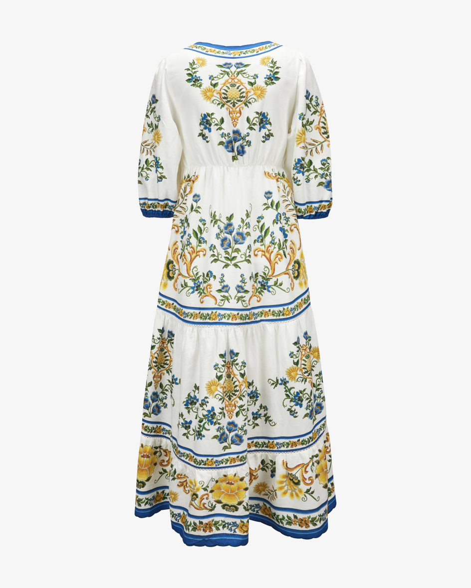 Bild 5 für Maxikleid Emily Floral Tapestry aus Leinen und Viskose S
