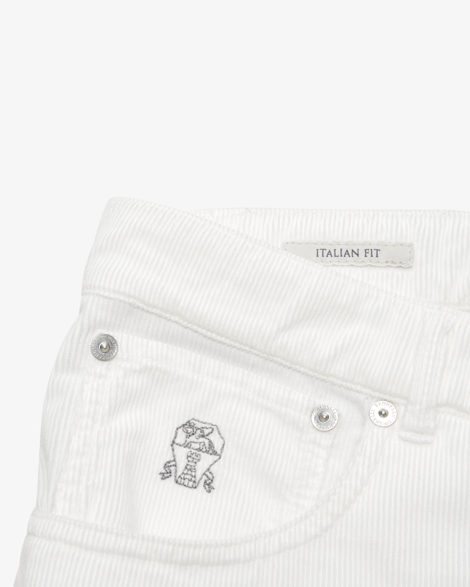 Bild 5 für Cordhose Italian Fit aus Baumwolle 48