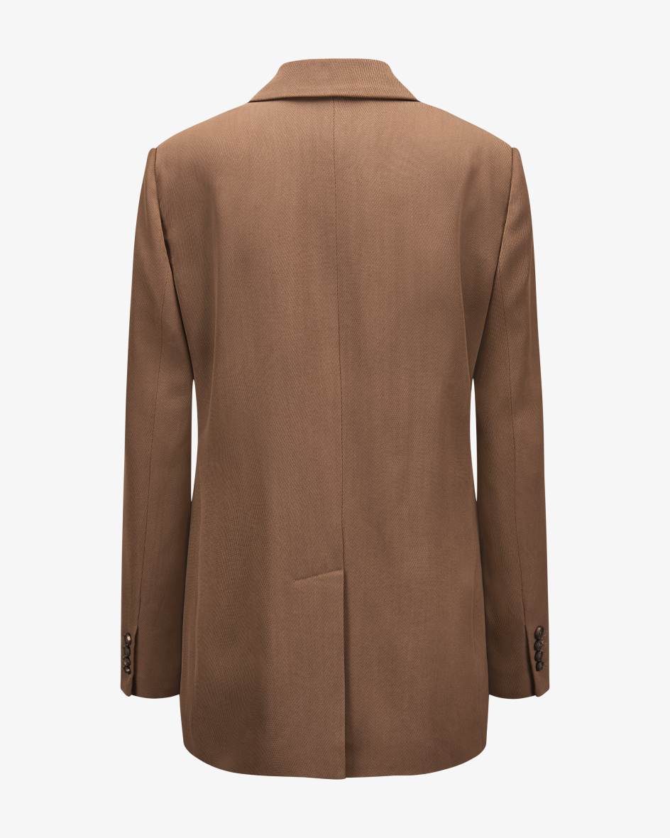 Image 5 for Double-breasted jacket in virgin wool and viscose 38
