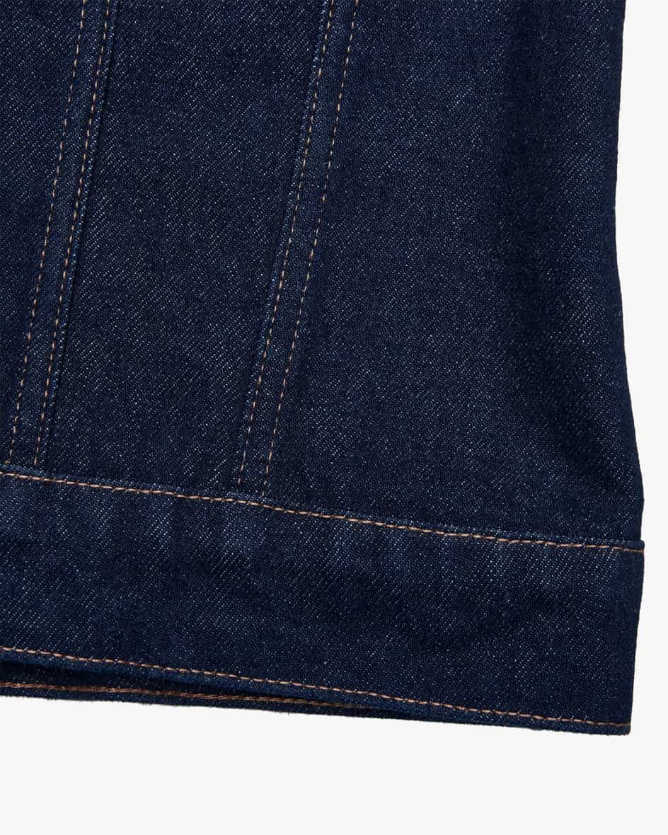 Image 5 for Denim jacket with puff sleeves  XS